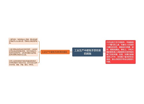 工业生产中避免手部伤害的措施