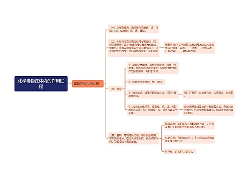 化学毒物在体内的作用过程