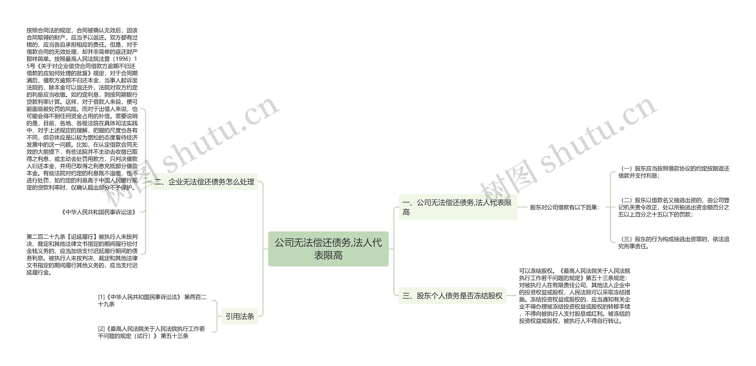 公司无法偿还债务,法人代表限高