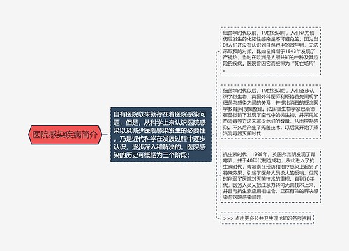 医院感染疾病简介