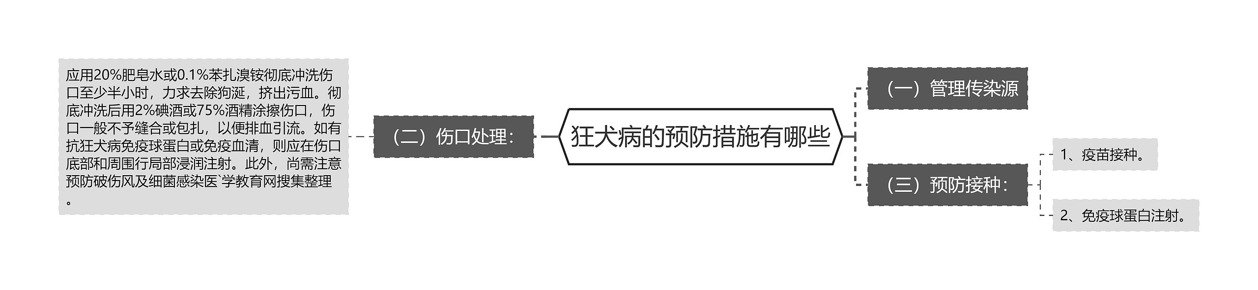 狂犬病的预防措施有哪些思维导图