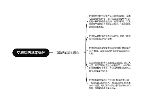 艾滋病的基本概述