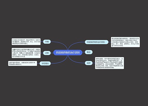 抗结核药物的治疗原则