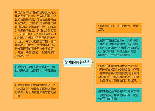 奶酪的营养特点