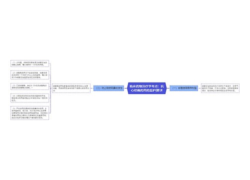 临床药物治疗学考点：抗心绞痛药用药监护|要求