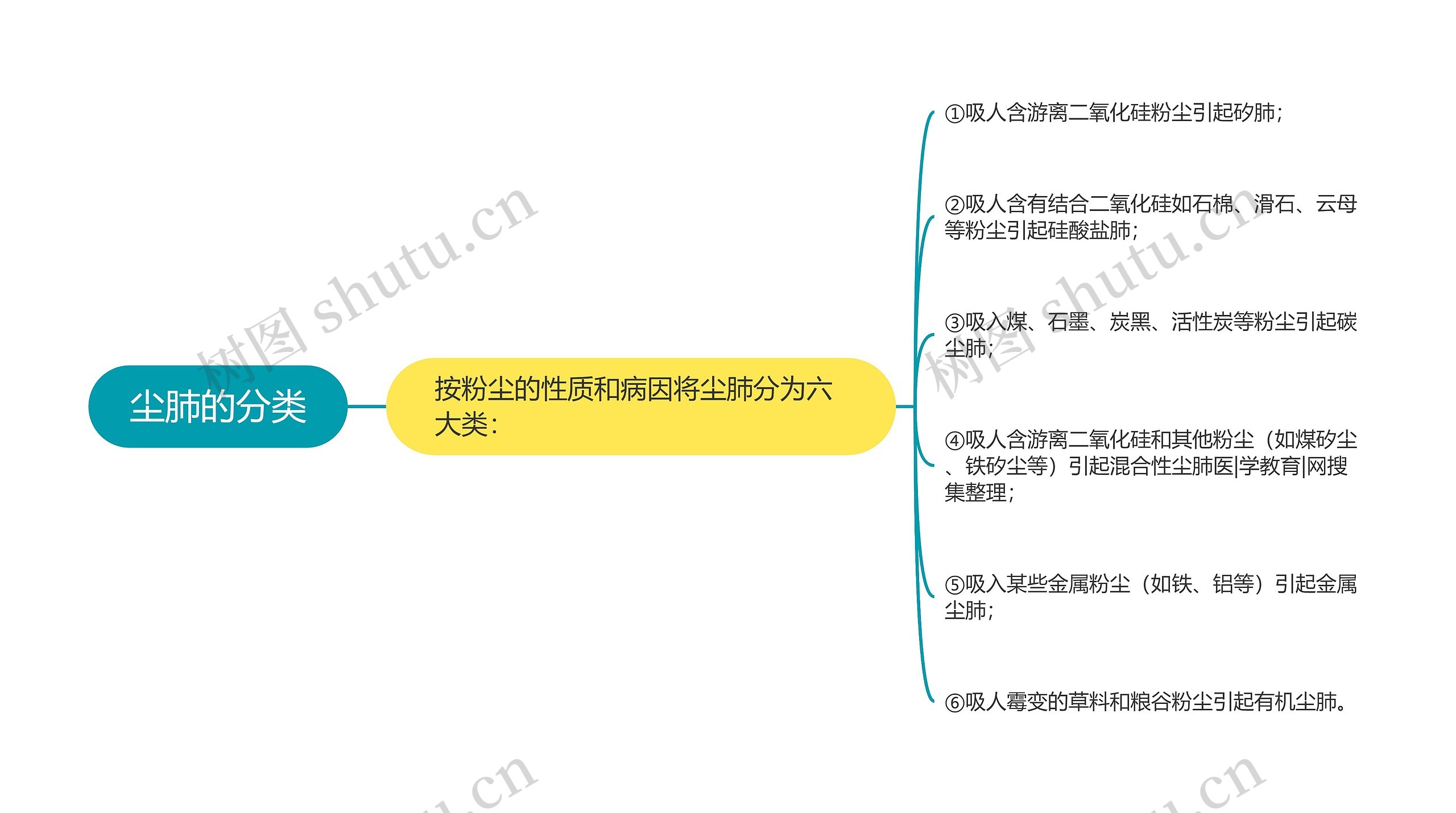 尘肺的分类思维导图