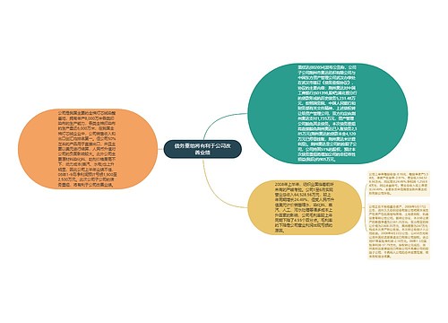 债务重组将有利于公司改善业绩