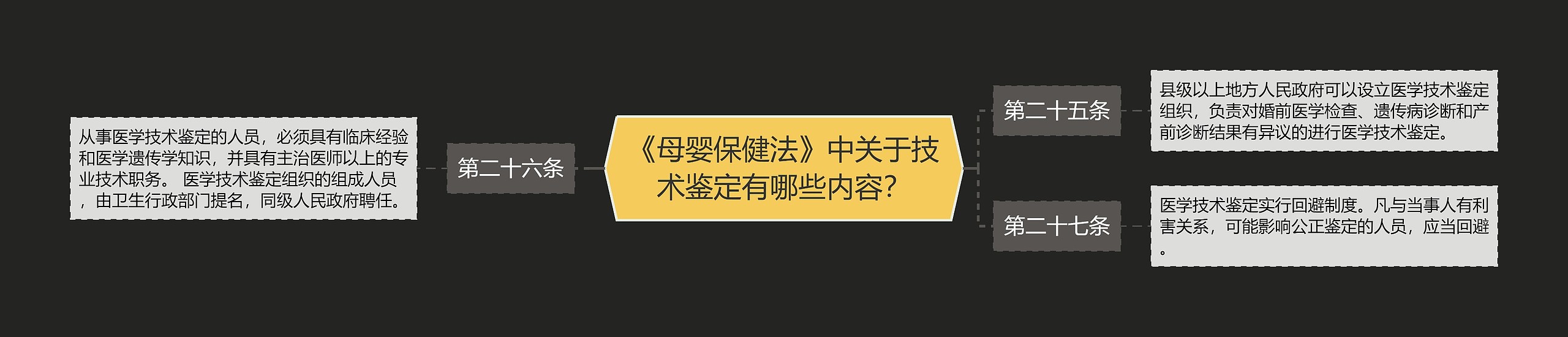 《母婴保健法》中关于技术鉴定有哪些内容？思维导图