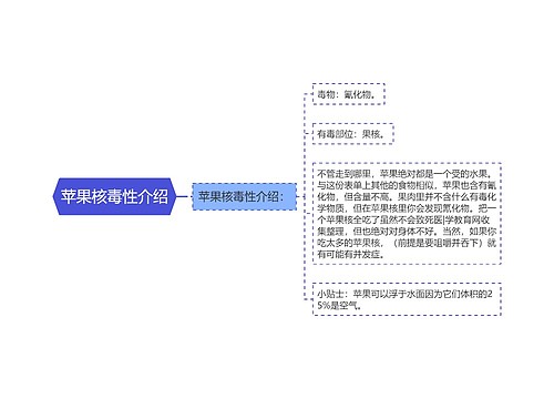 苹果核毒性介绍