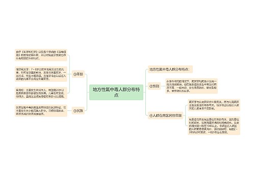 地方性氟中毒人群分布特点