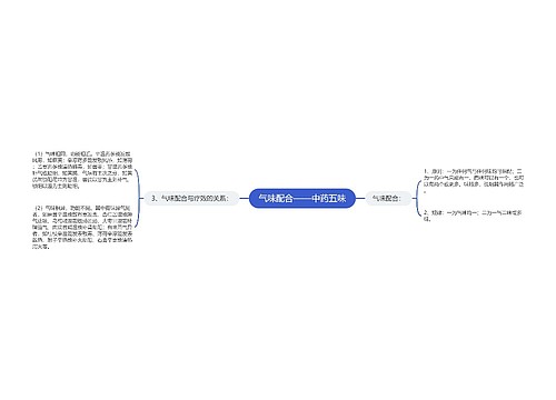 气味配合——中药五味