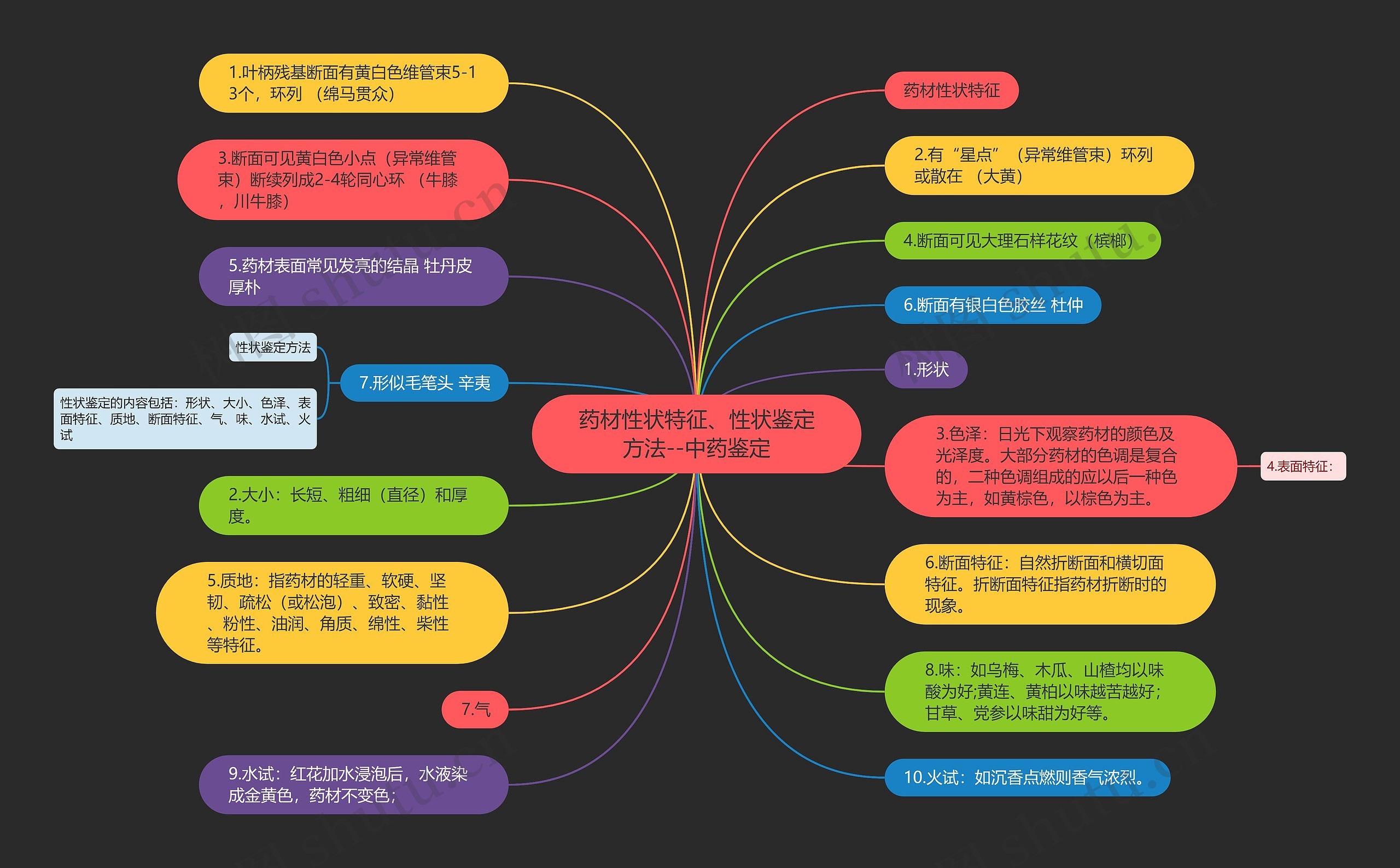 药材性状特征、性状鉴定方法--中药鉴定 药材性状特征、性状鉴定方法--中药鉴定