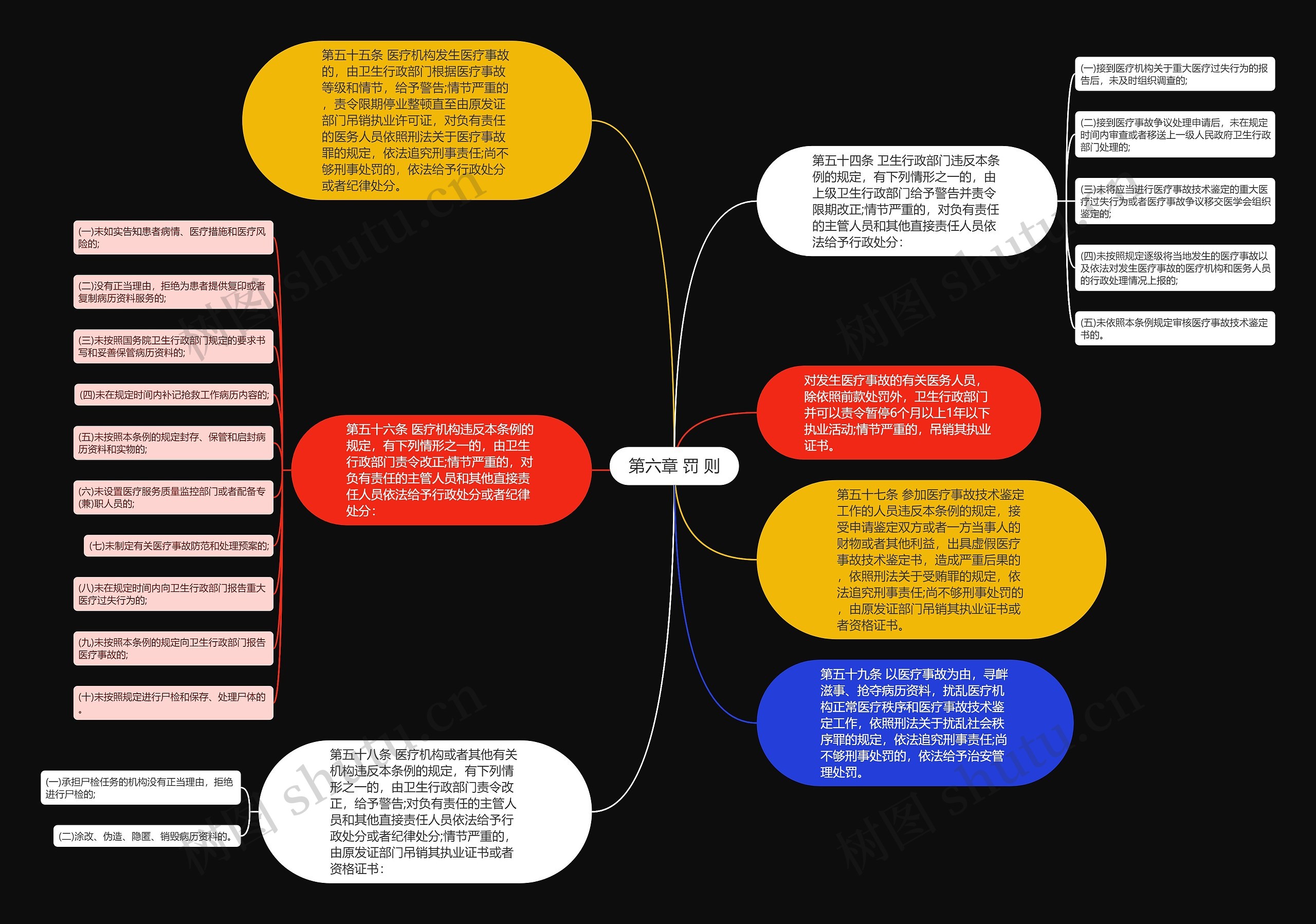 第六章 罚 则思维导图