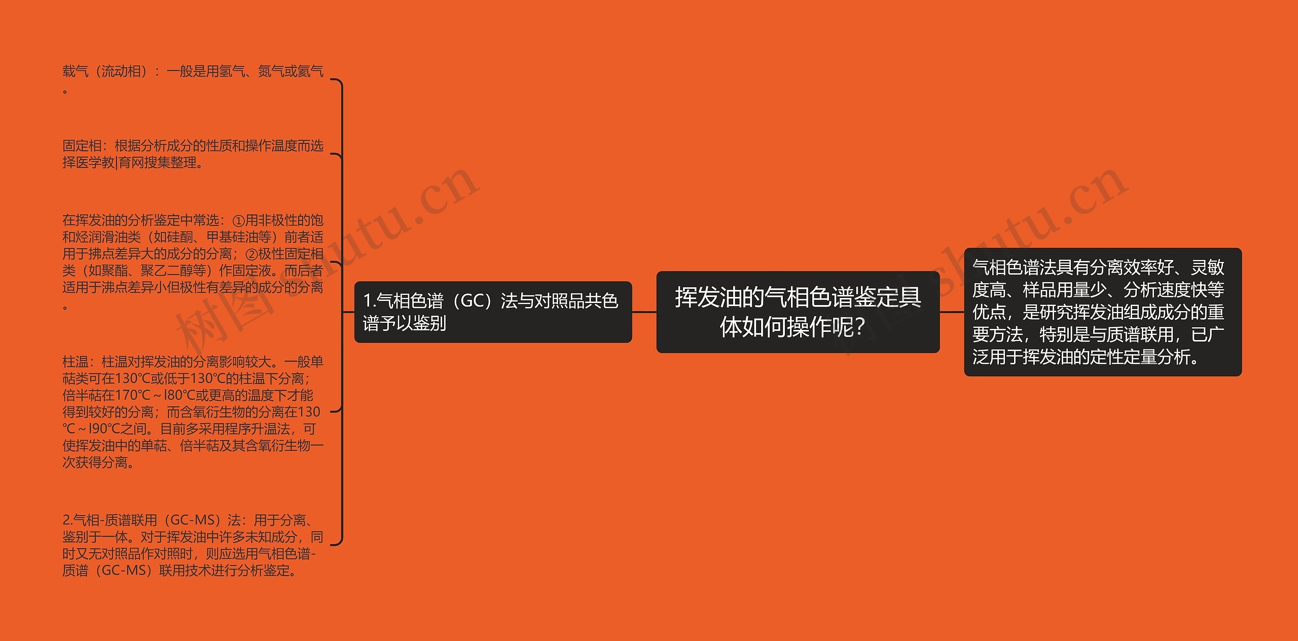 挥发油的气相色谱鉴定具体如何操作呢？思维导图