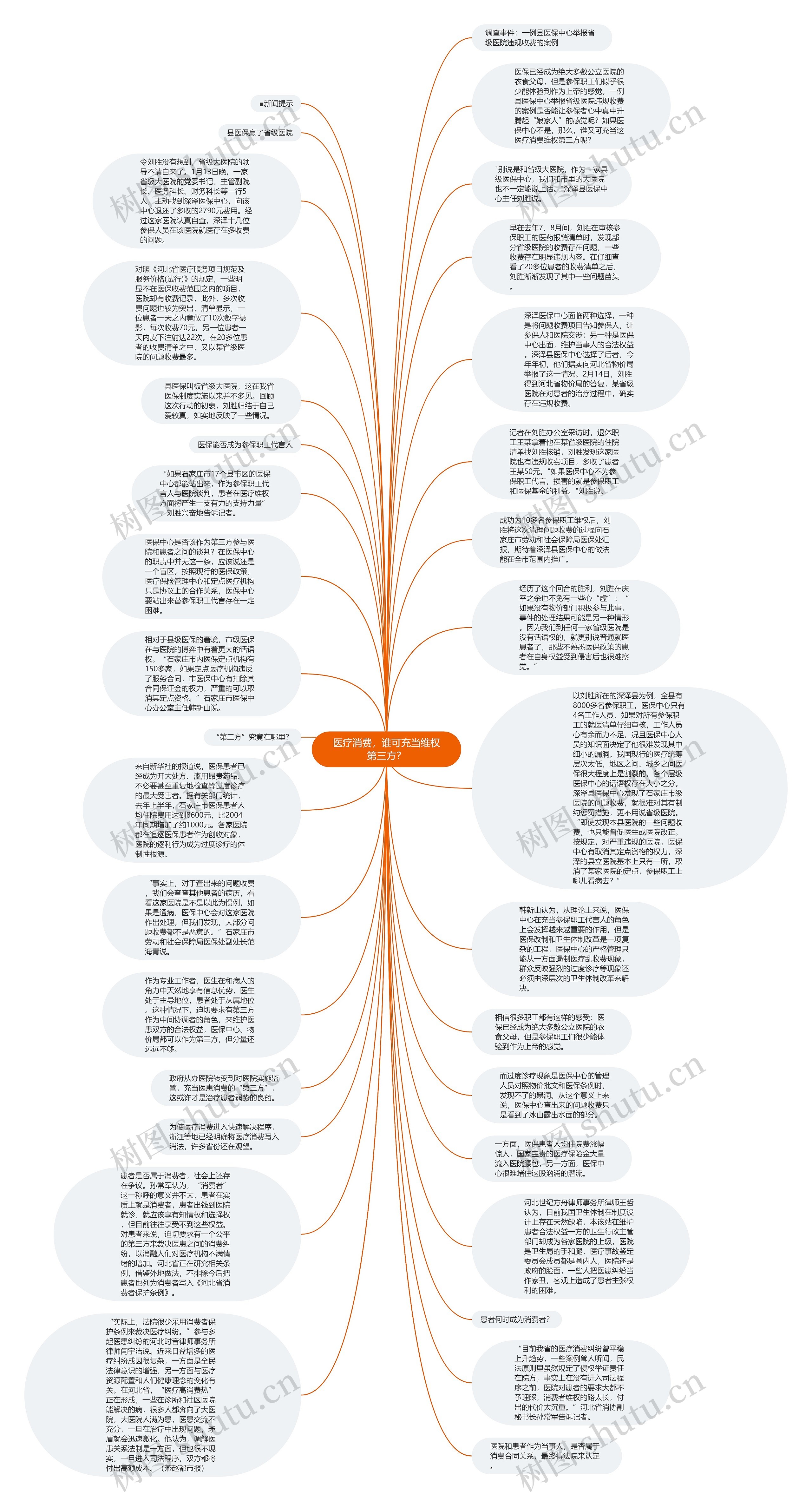 医疗消费，谁可充当维权第三方？思维导图