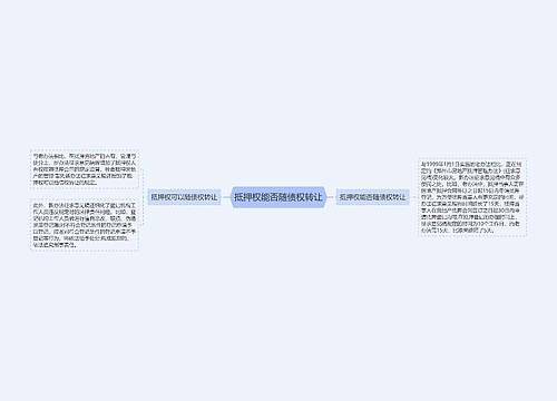 抵押权能否随债权转让