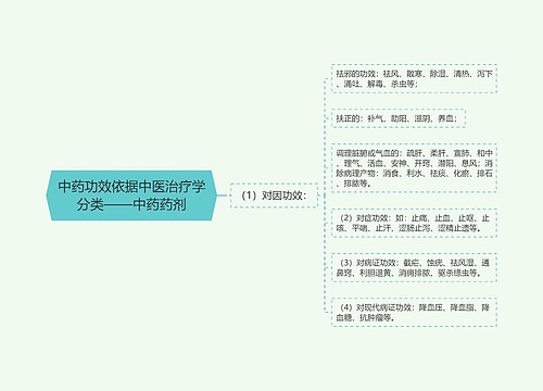 中药功效依据中医治疗学分类——中药药剂