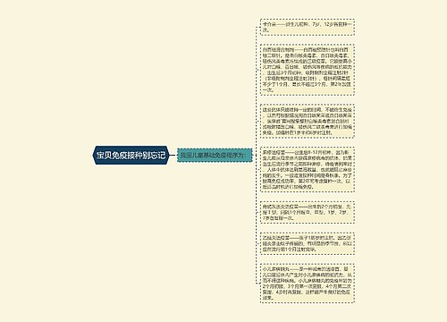 宝贝免疫接种别忘记