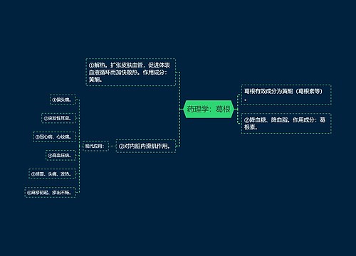 药理学：葛根