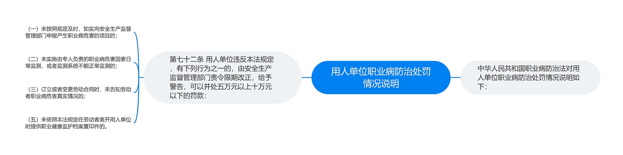 用人单位职业病防治处罚情况说明