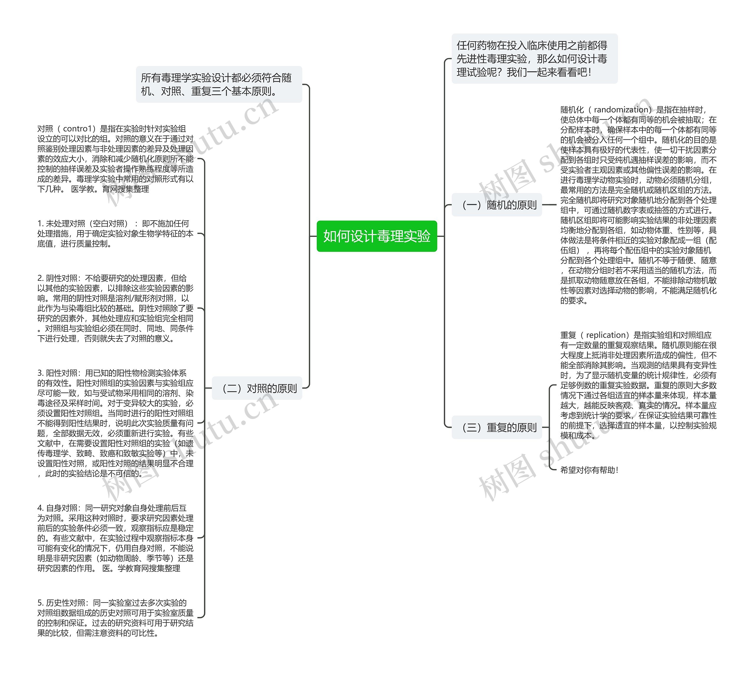 如何设计毒理实验思维导图