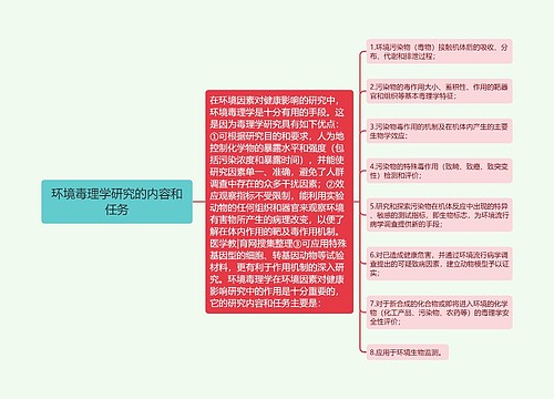 环境毒理学研究的内容和任务