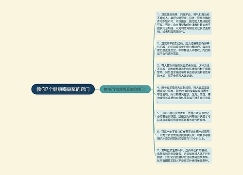 教你7个健康喝豆浆的窍门