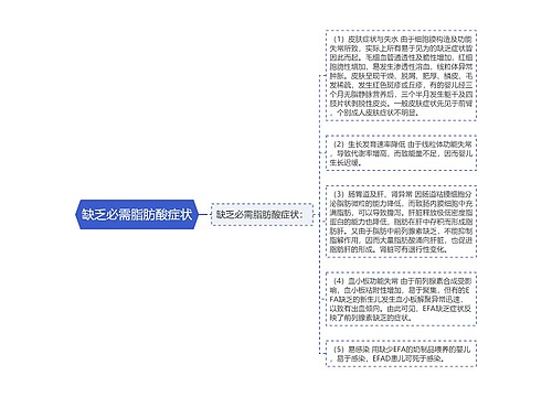 缺乏必需脂肪酸症状