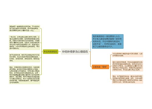 补钙补得多当心肾结石