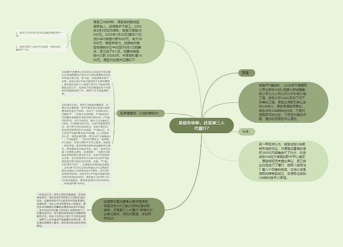 是债务转移，还是第三人代履行?