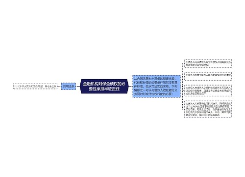 金融机构对保全债权的必要性承担举证责任