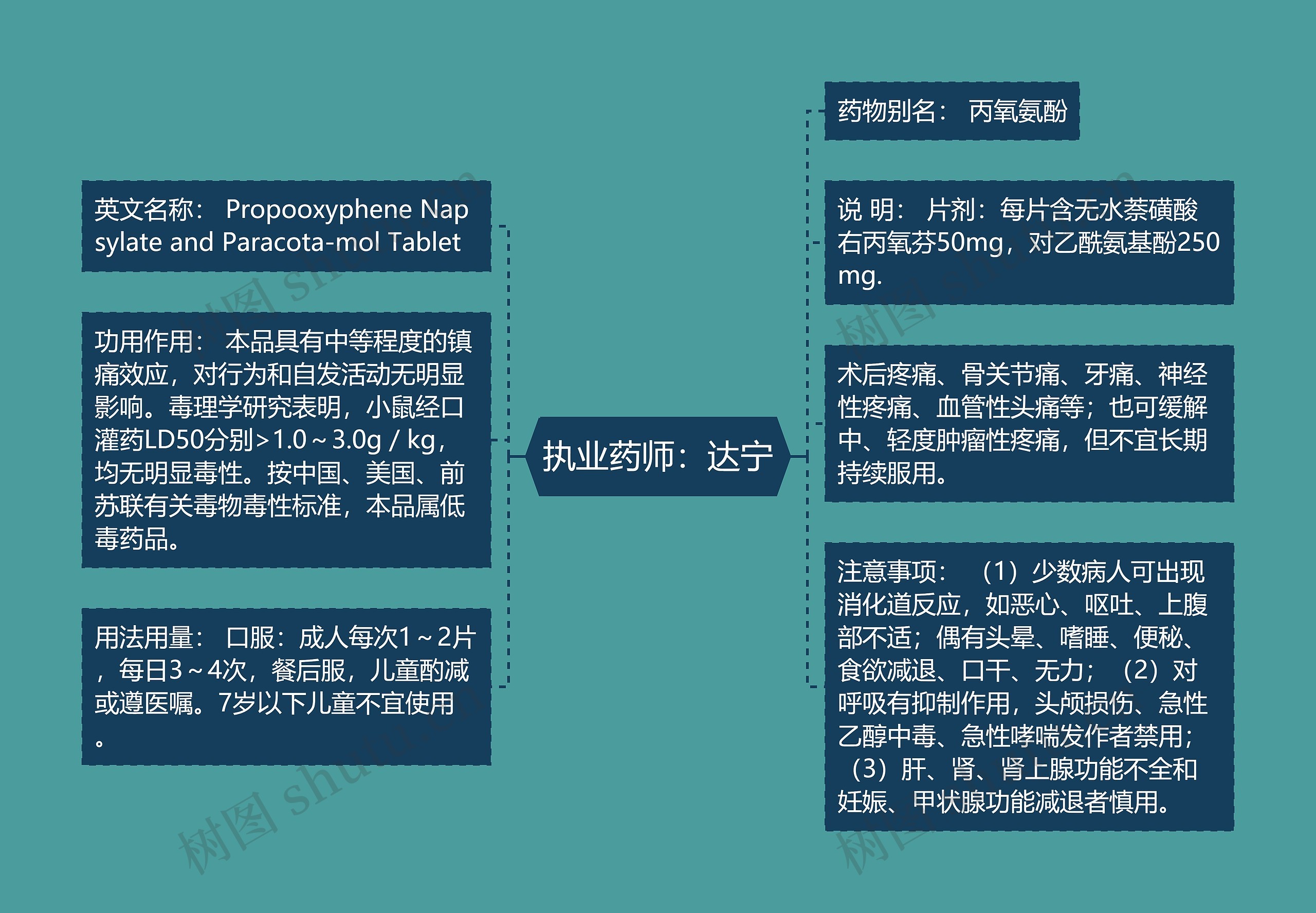 执业药师：达宁思维导图