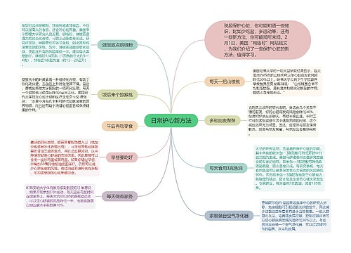 日常护心新方法