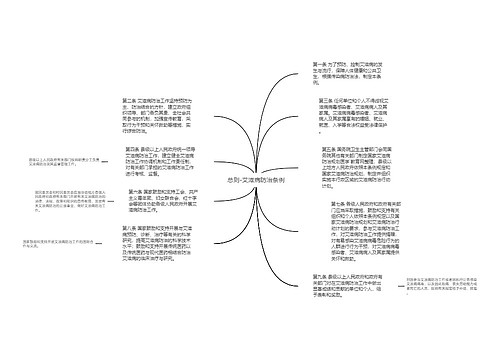 总则-艾滋病防治条例