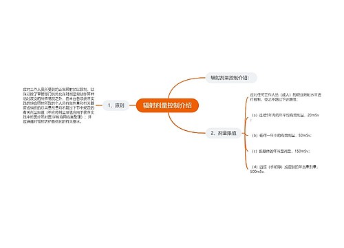 辐射剂量控制介绍