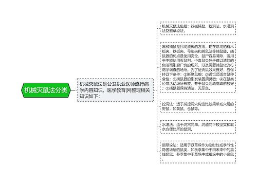 机械灭鼠法分类