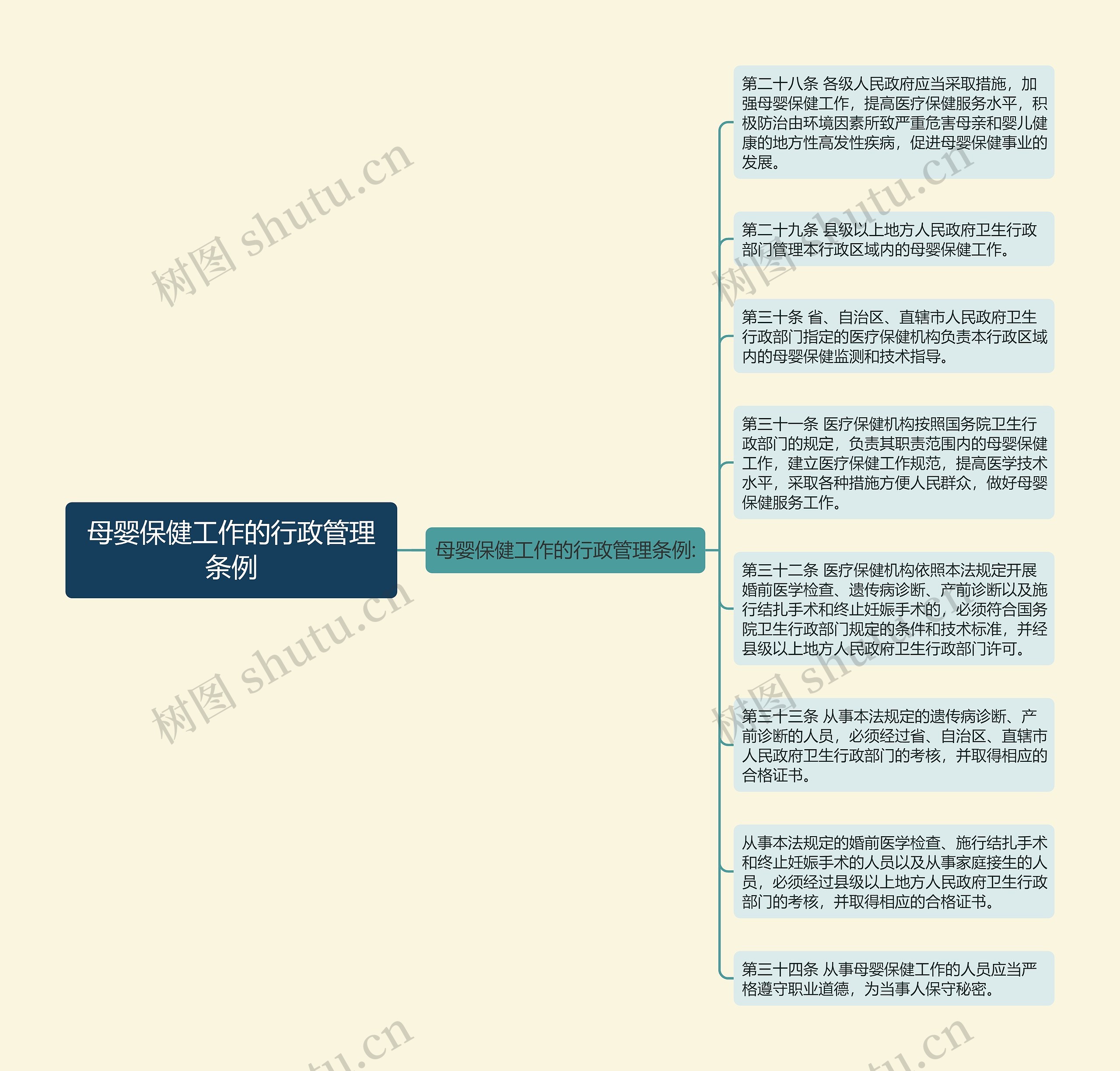 母婴保健工作的行政管理条例