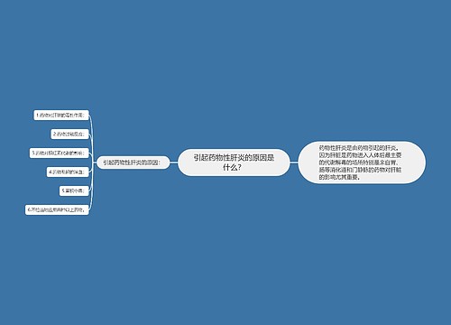 引起药物性肝炎的原因是什么？