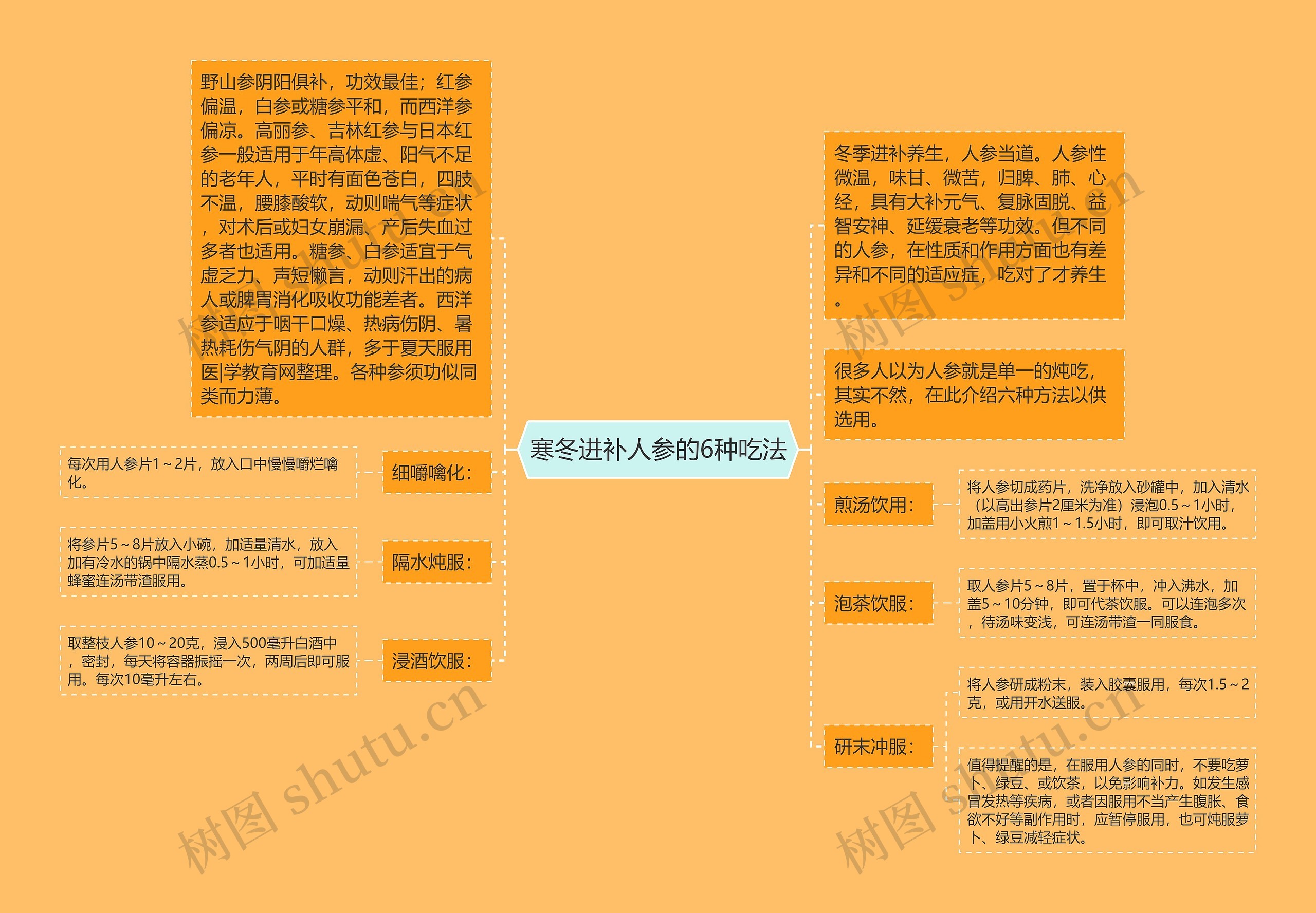 寒冬进补人参的6种吃法