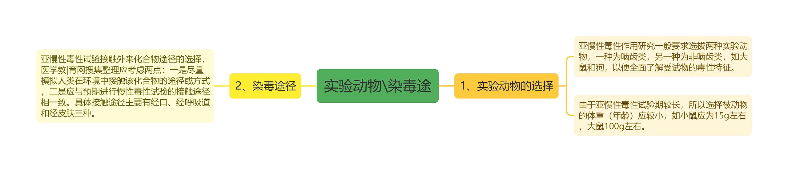 实验动物\染毒途思维导图