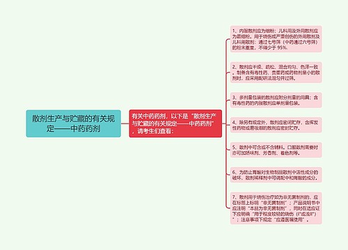 散剂生产与贮藏的有关规定——中药药剂