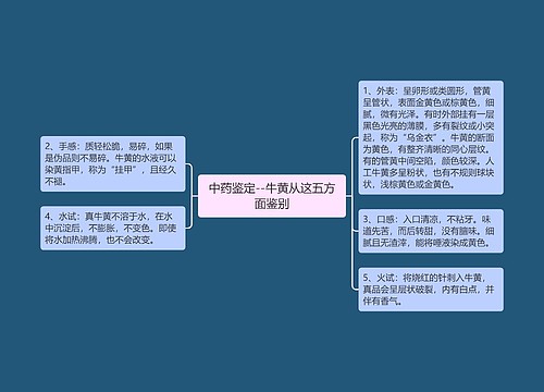 中药鉴定--牛黄从这五方面鉴别