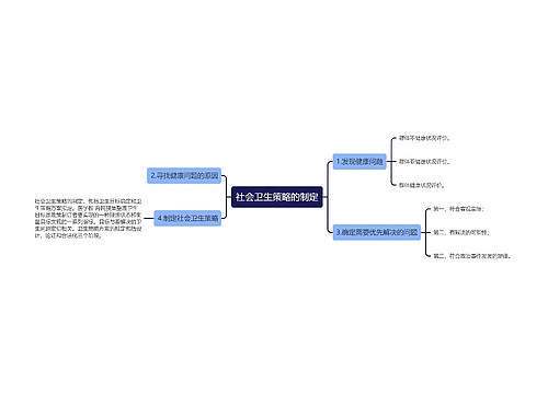 社会卫生策略的制定