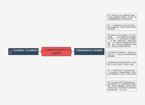 《生猪屠宰管理条例》的监督管理