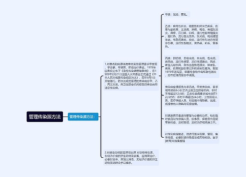 管理传染源方法