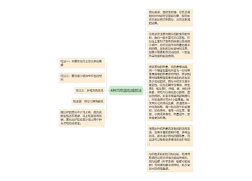 4种巧吃面包减肥法