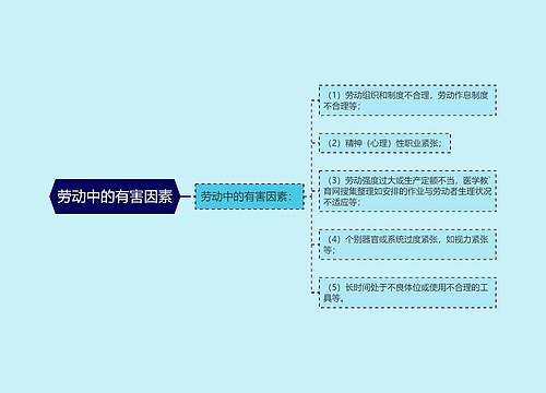 劳动中的有害因素