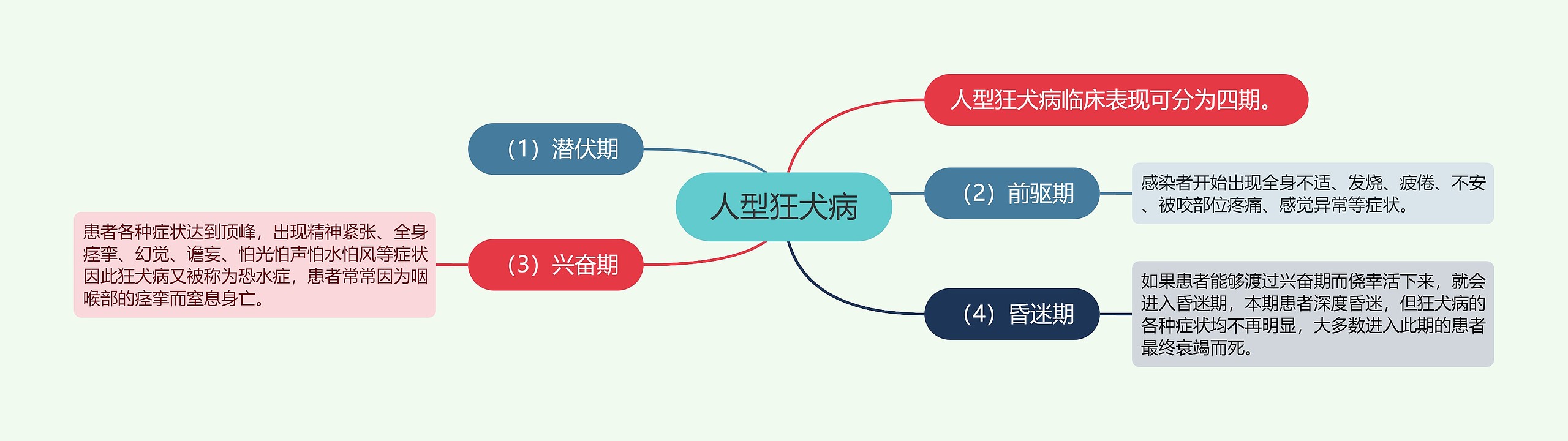 人型狂犬病思维导图