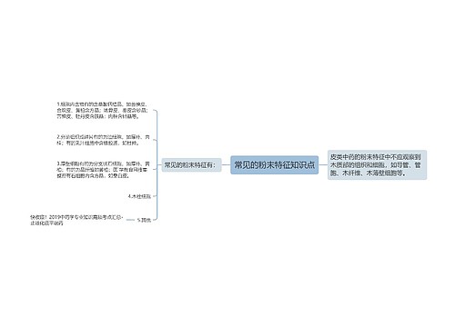 常见的粉末特征知识点