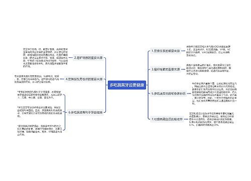 多吃蔬菜牙齿更健康